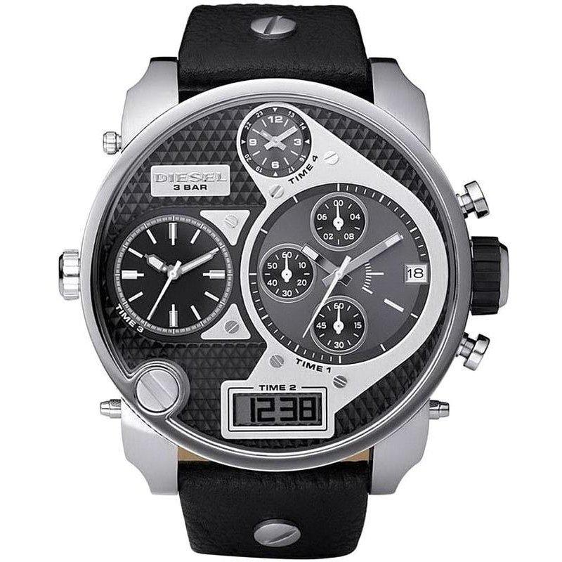 Diesel DZ7125 Chronograph Big Daddy Herrenuhr Silber Schwarz