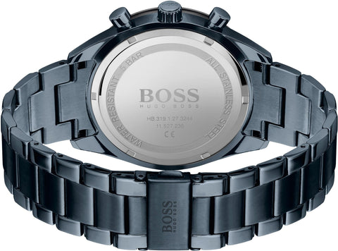 Hugo Boss Herren-Chronograph 1513865, blaue Edelstahluhr