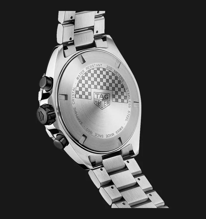 Tag Heuer Formula 1 Chronograph Grey Dial Silver Steel Strap Watch for Men - CAZ101AG.BA0842