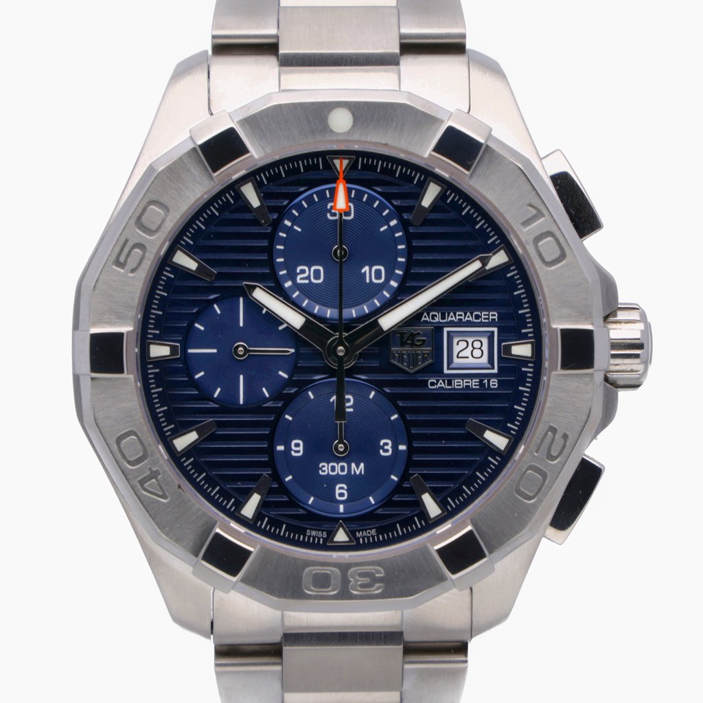Tag Heuer Aquaracer Caliber 16 Automatic Chronograph Blue Dial