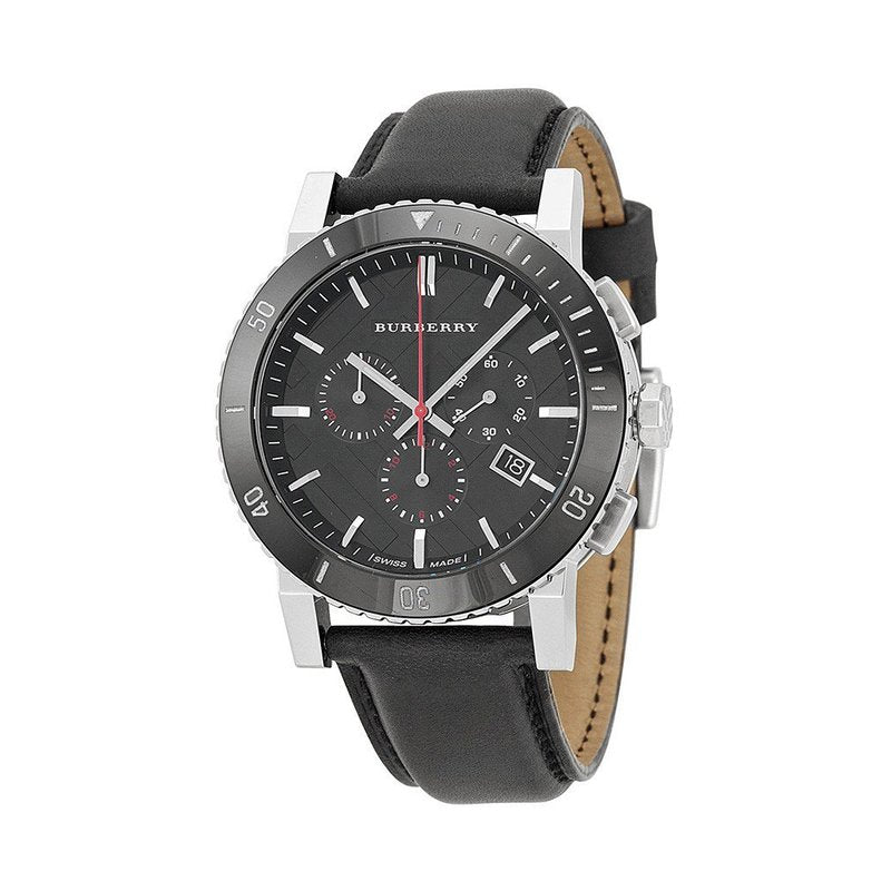 Burberry Herrenuhr Chronograph The City Schwarz BU9382