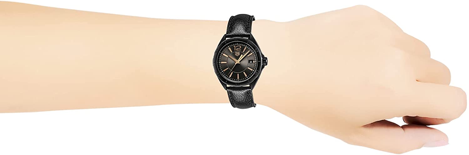 Tag Heuer Formula 1 Quartz Black Dial Black Leather Strap Watch for Women - WBJ1314.FC8230