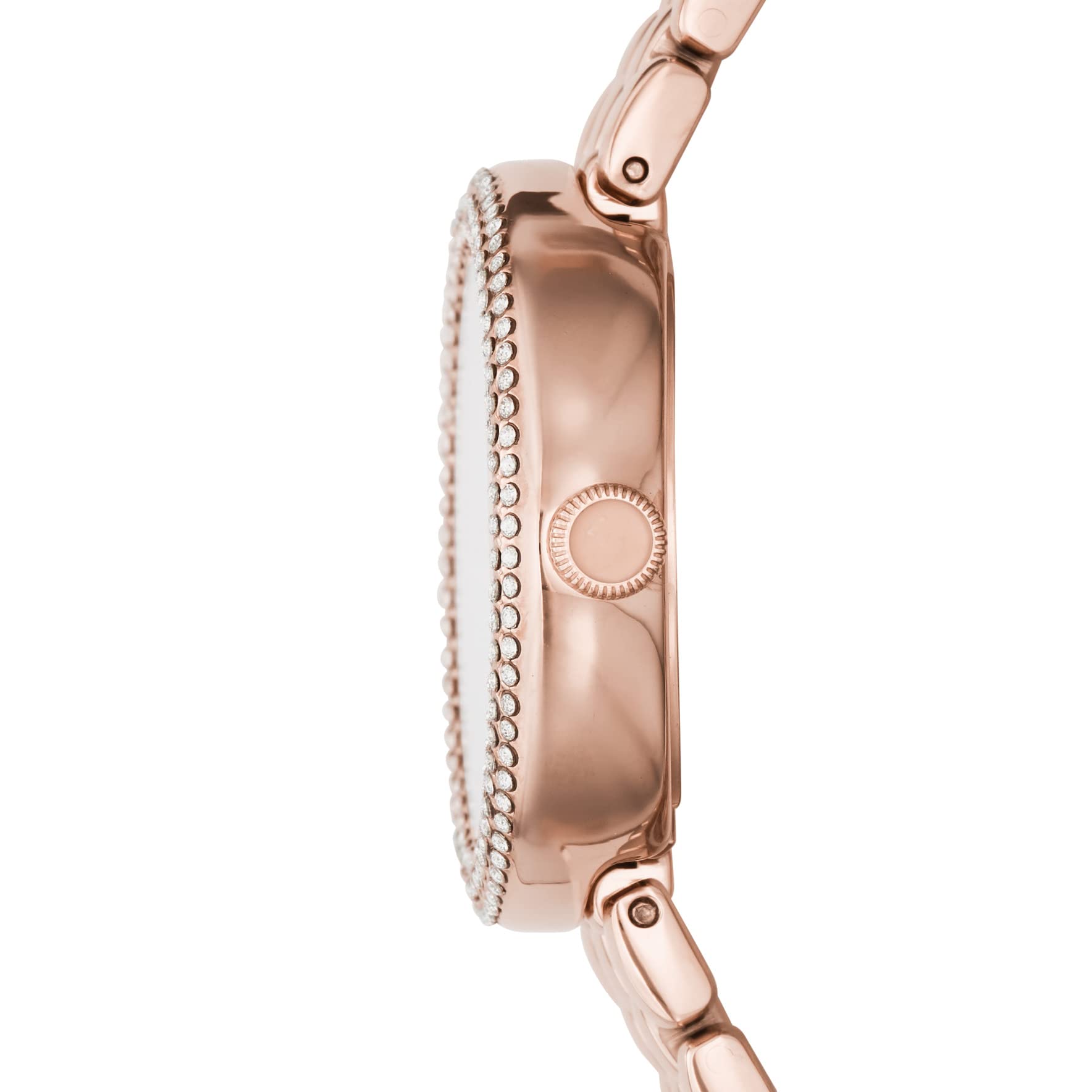 Emporio Armani Rosa Quartz Mother of Pearl White Dial Rose Gold Steel Strap Watch For Women - AR11355