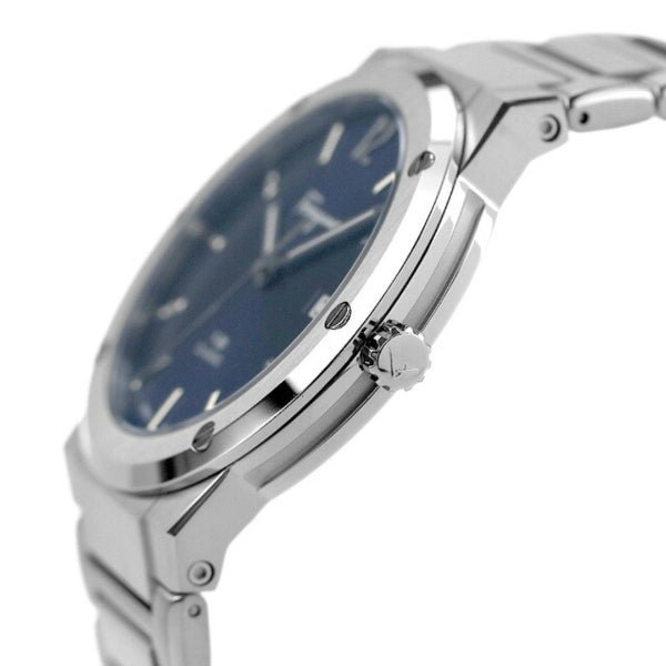 Salvatore Ferragamo F-80 Classic Blue Dial Silver Steel Strap Watch for Men - SFDT01320