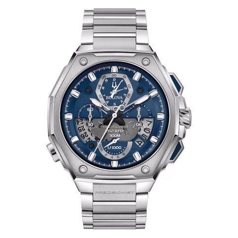 Bulova Icon Herren-Armbanduhr 96B349, Blau