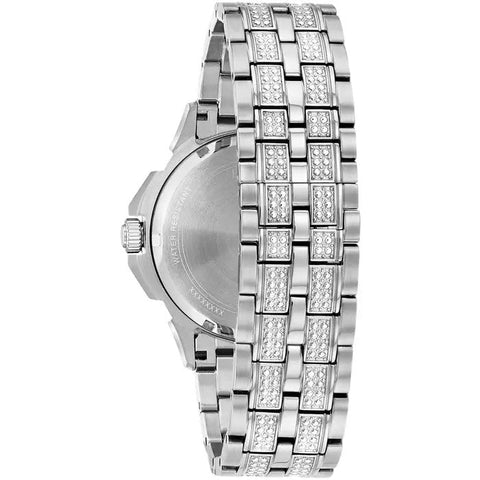 Bulova – Herren-Armbanduhr „Crystal“ in Silber, 96C134