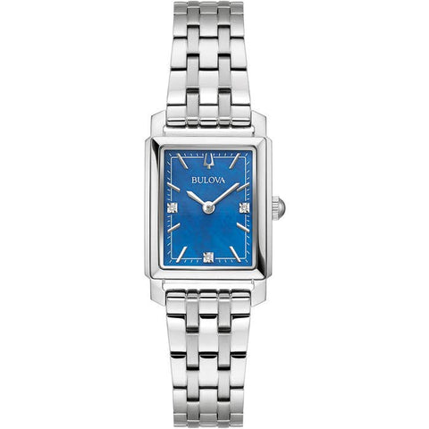 Damen-Armbanduhr Sutton, länglich, Blau, 96P245