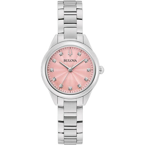 Orologio da donna in acciaio Sutton quadrante rosa 96P249