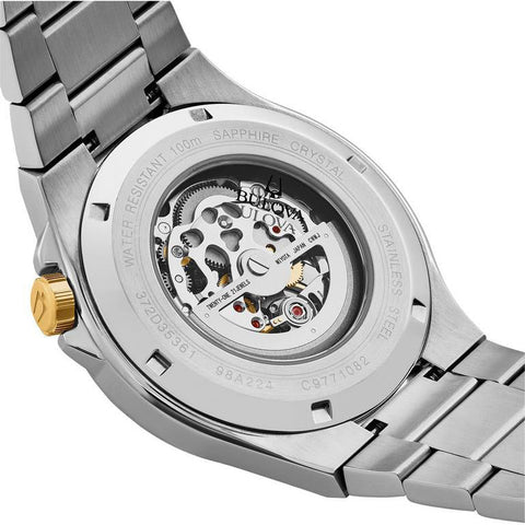 Bulova Maquina – Schwarze Herrenuhr 98A224