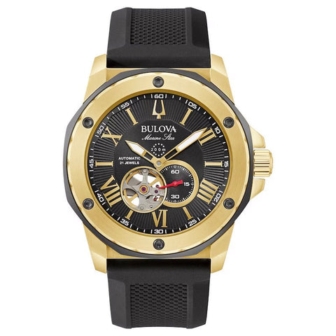 Bulova Marine Star Herrenuhr 98A272, schwarz