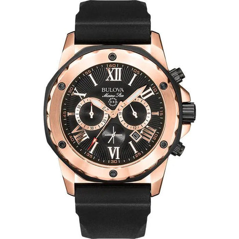 Bulova Marine Star Herrenuhr 98B104, schwarz