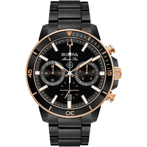 Bulova Marine Star Herrenuhr 98B302, schwarz