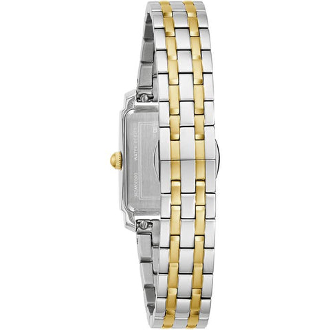 Ladies Sutton Two Tone Rectangle Watch 98P220