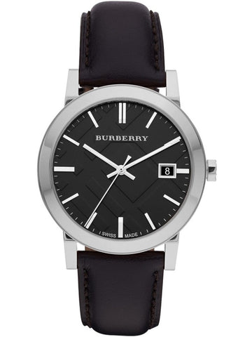 Orologio da uomo Burberry The City Check Nero BU9009