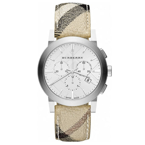 Burberry Herrenuhr Chronograph The City 42mm Nova Check BU9360