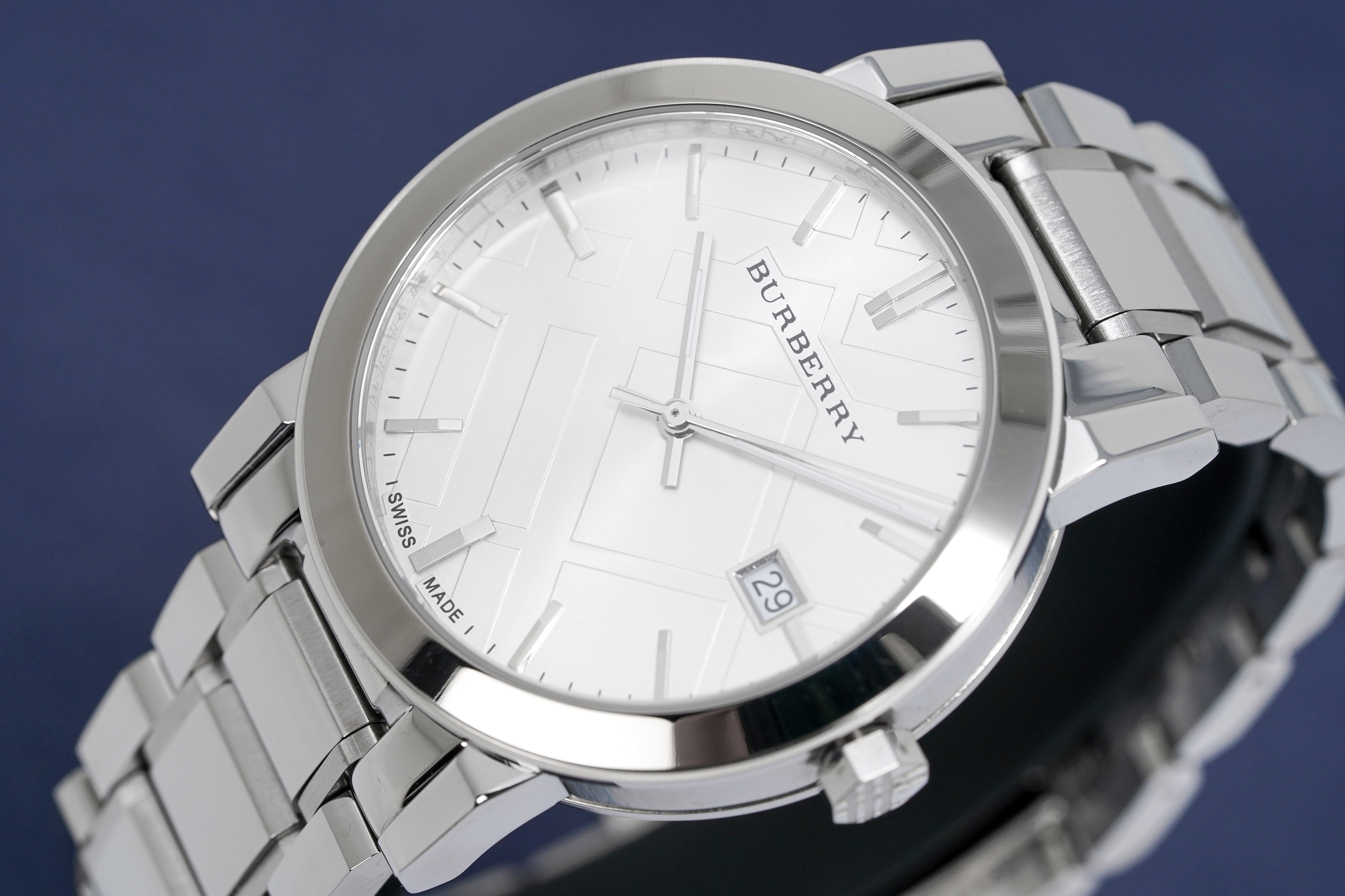 Burberry Herrenuhr The City 38mm Silber BU9000