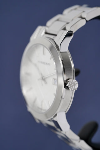 Burberry Herrenuhr The City 38mm Silber BU9000