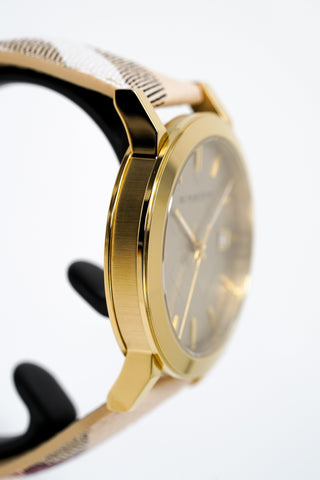 Burberry-Uhr The City Haymarket Gelbgold 38 mm BU9026