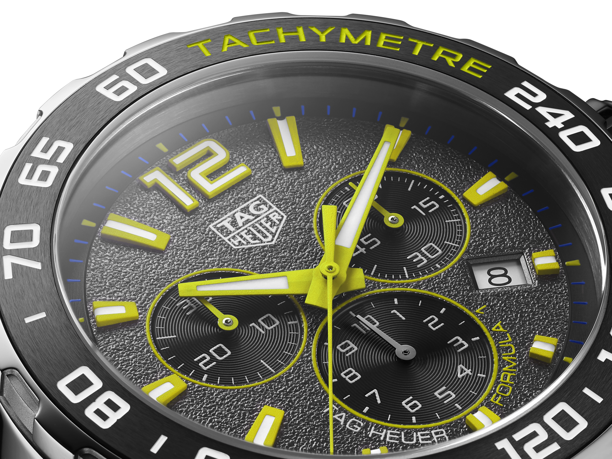 Tag Heuer Formula 1 Chronograph Grey Dial Silver Steel Strap Watch for Men - CAZ101AG.BA0842