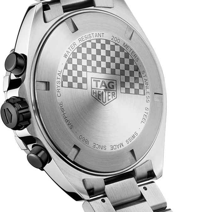 Tag Heuer Formula 1 Chronograph Grey Dial Silver Steel Strap Watch for Men - CAZ101AG.BA0842