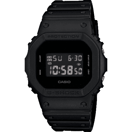 Casio G-Shock Herrenuhr Schwarz auf Schwarz DW-5600BB-1DR 