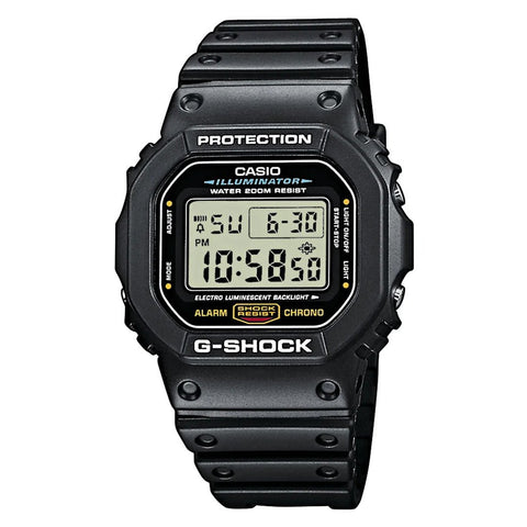 Orologio Casio G-Shock da uomo classico quadrato nero DW-5600E-1VER 