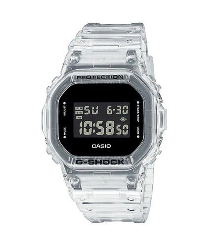 Casio G-Shock Herrenuhr Skeleton Series Translucent DW-5600SKE-7DR 