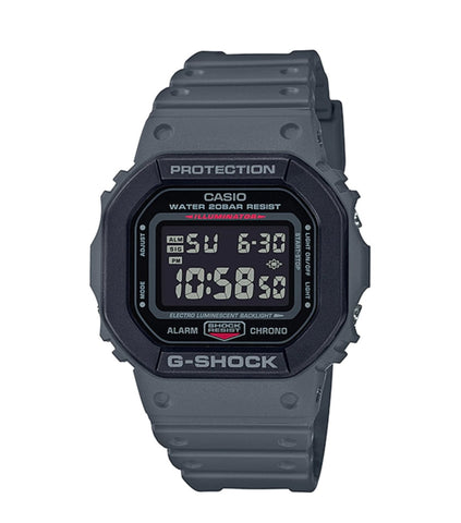 Orologio Casio G-Shock da uomo grigio canna di fucile opaco DW-5610SU-8DR 