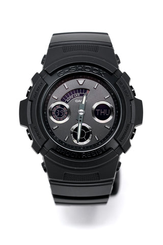 Casio G-Shock Uhr Analog-Digital Schwarz auf Schwarz AW-591BB-1ADR 