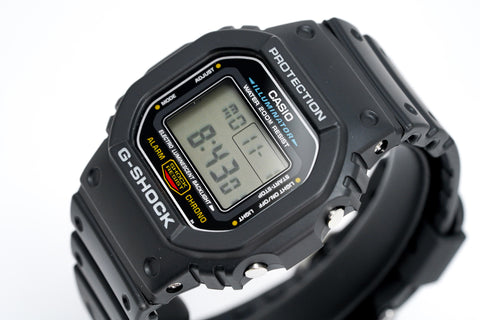 Orologio Casio G-Shock da uomo classico quadrato nero DW-5600E-1VER 