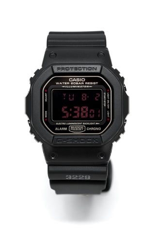 Casio G-Shock Herrenuhr Schwarz auf Schwarz DW-5600MS-1DR 