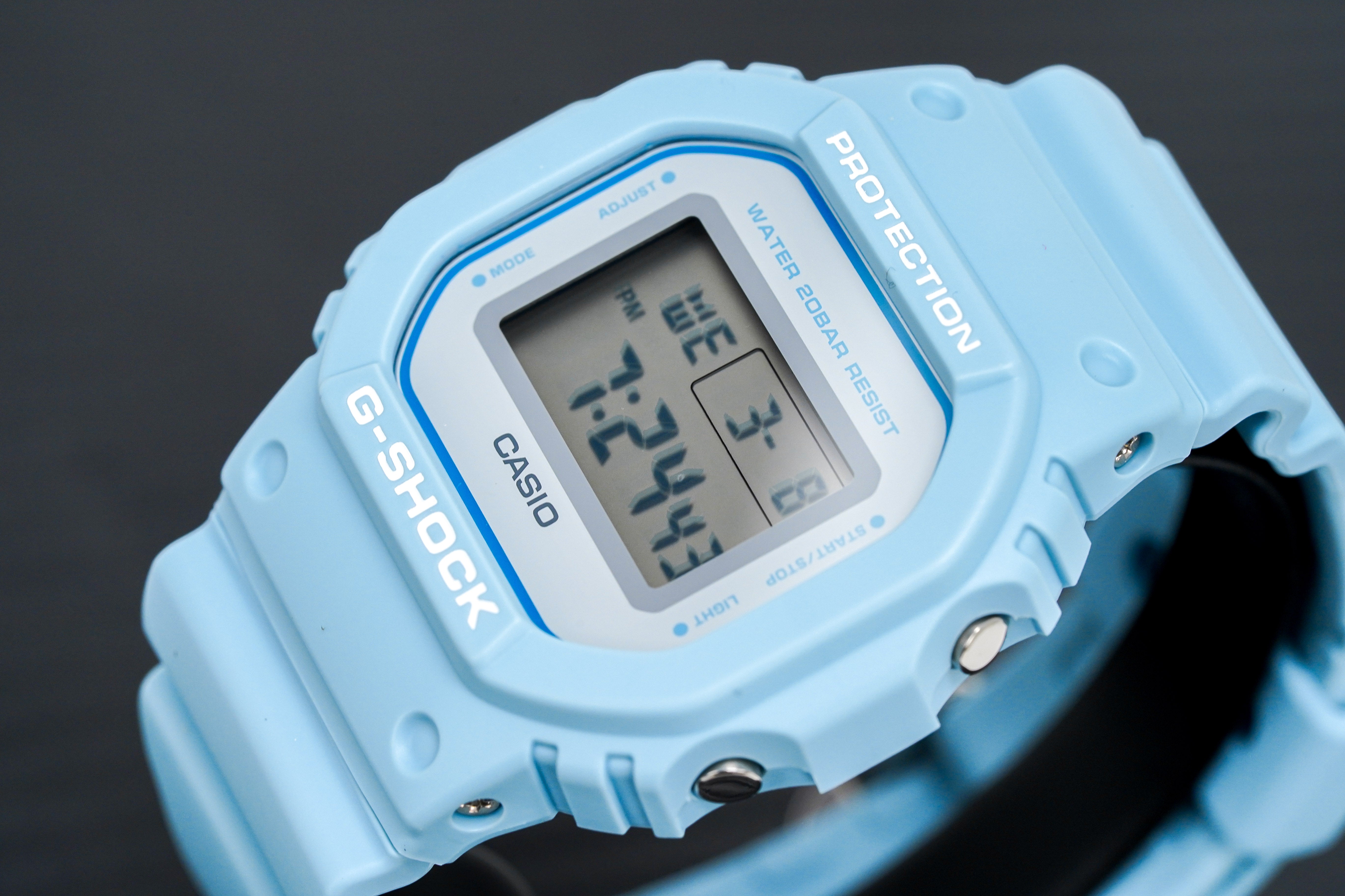 Orologio Casio G-Shock da uomo blu opaco DW-5600SC-2DR 