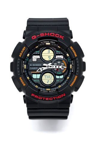 Orologio Casio G-Shock da uomo anni '90 stereo nero GA-140-1A4DR 