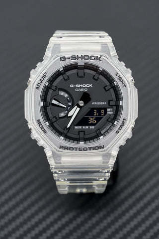 Casio G-Shock Uhr Skeleton Series Klarweiß GA-2100SKE-7ADR 