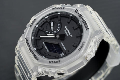 Casio G-Shock Uhr Skeleton Series Klarweiß GA-2100SKE-7ADR 