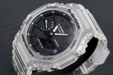 Casio G-Shock Uhr Skeleton Series Klarweiß GA-2100SKE-7AER 