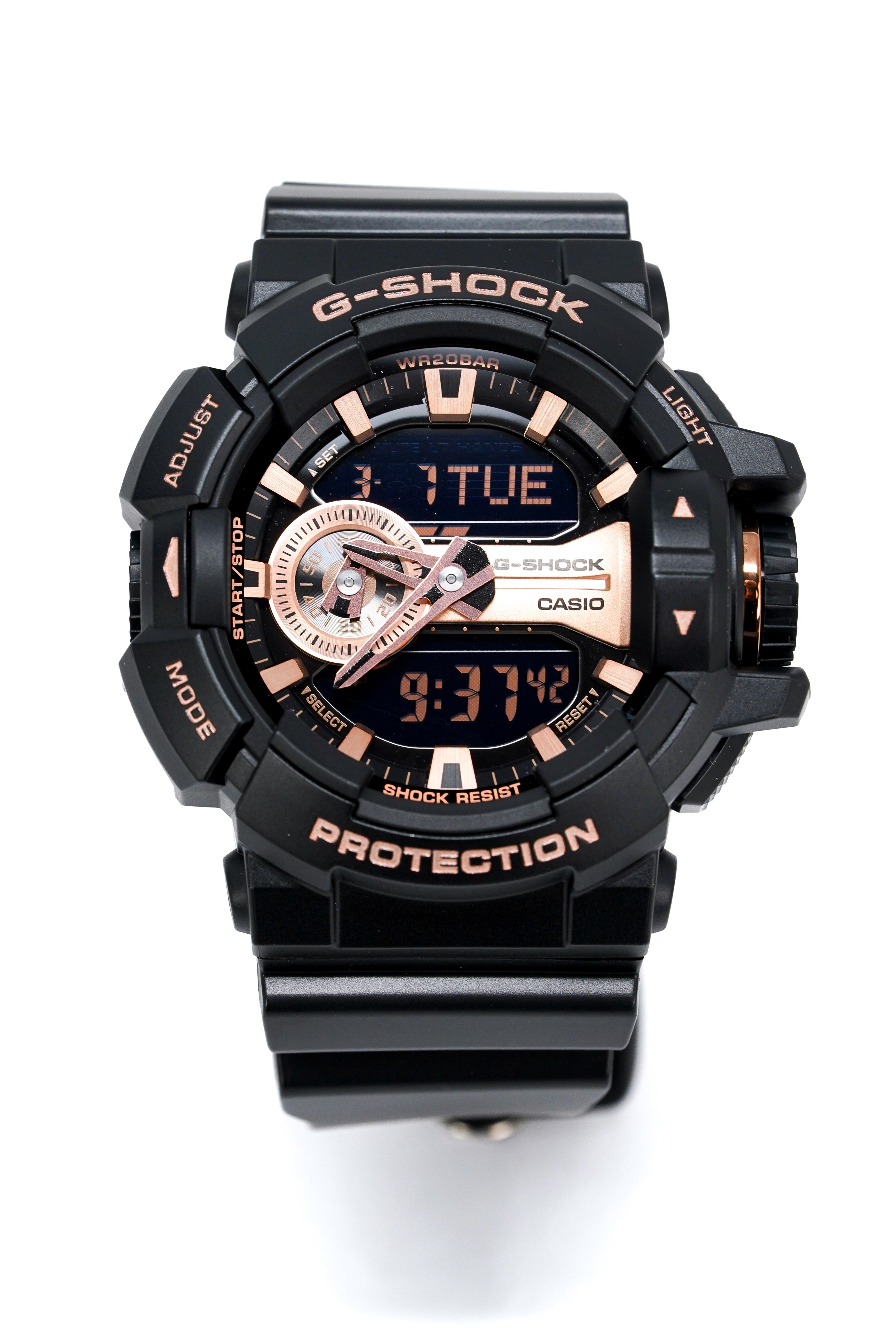 Orologio Casio G-Shock da uomo oversize in oro rosa GA-400GB-1A4DR 