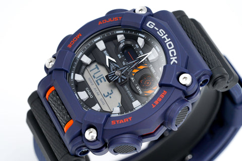 Casio G-Shock Uhr Heavy Duty Blau/Orange GA-900-2AER 