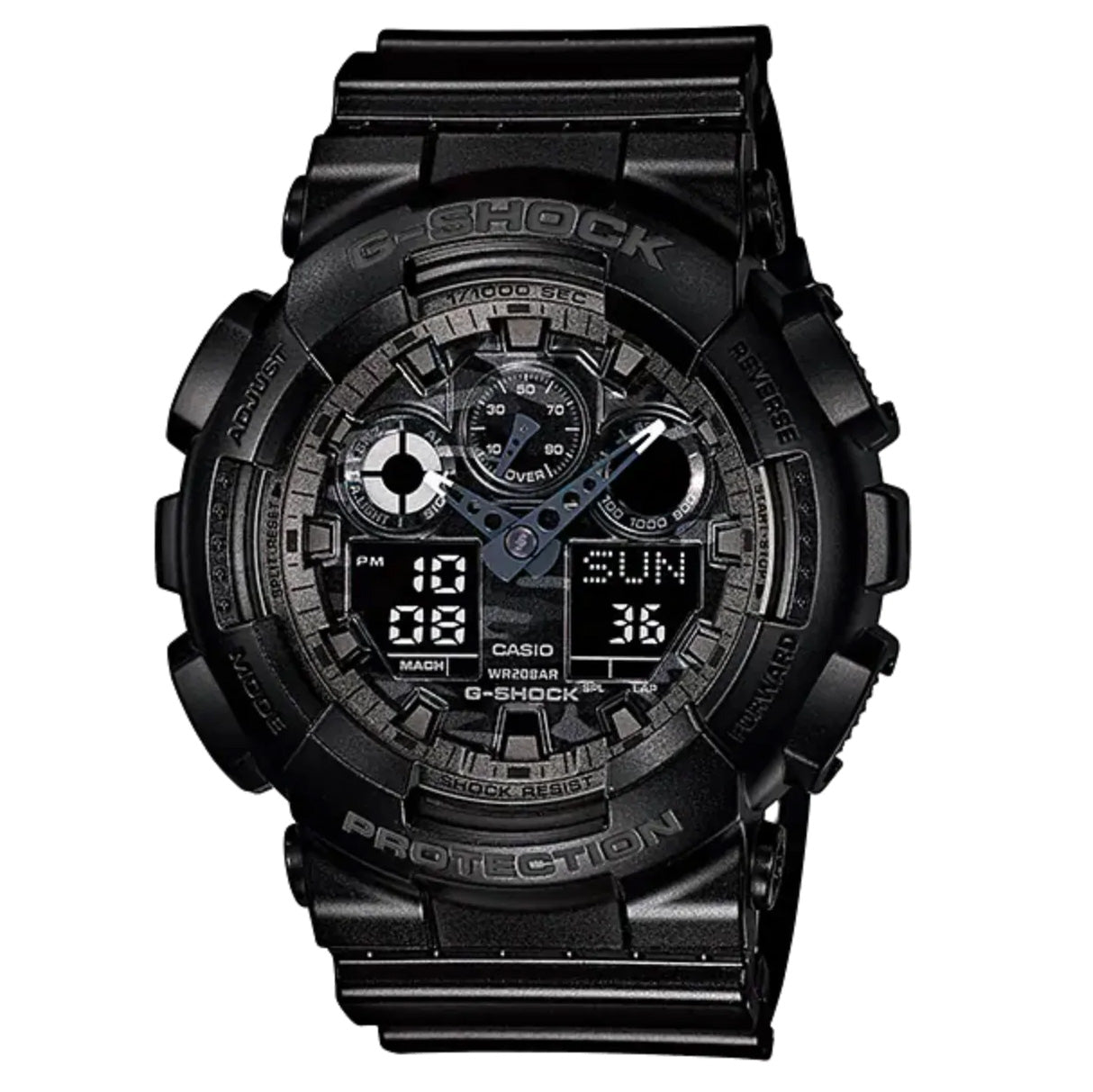 Orologio Casio G-Shock da uomo, nero mimetico GA-100CF-1ADR 