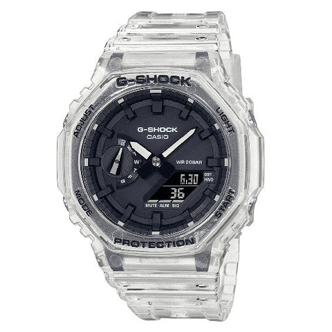 Casio G-Shock Watch Skeleton Series Clear White GA-2100SKE-7AER