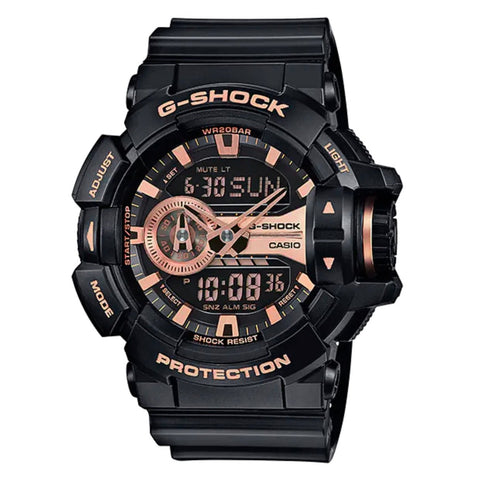 Casio G-Shock Herrenuhr Übergröße Roségold GA-400GB-1A4DR 