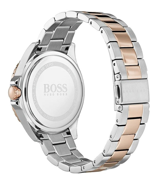 Orologio da donna Hugo Boss Praise 1502446 in acciaio inossidabile bicolore con dettagli in oro rosa