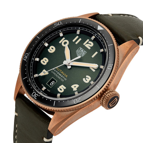 TAG Heuer Autavia Bronze Automatik Chronometer Herrenuhr 