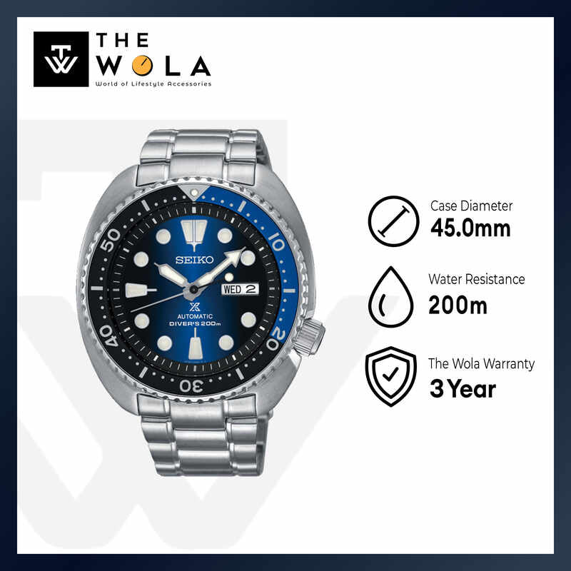 Seiko Prospex Sea Series Automatic Diver's Watch SRPC25J1 with Stainless Steel Strap | Men's 200M Automatic Dive Watch