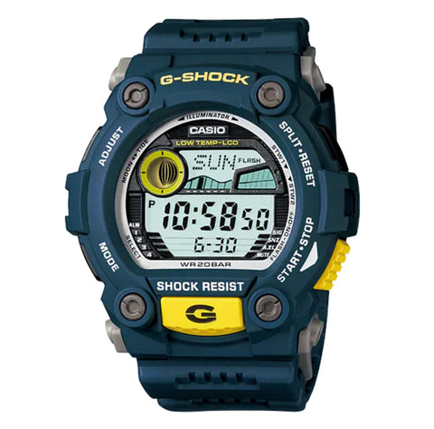 Casio G-Shock Herrenuhr G-Rescue Blaugrün und Gelb G-7900-2DR 