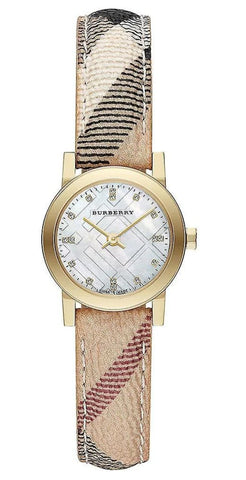 Orologio da donna Burberry The Classic City 26mm con diamanti in oro giallo BU9226