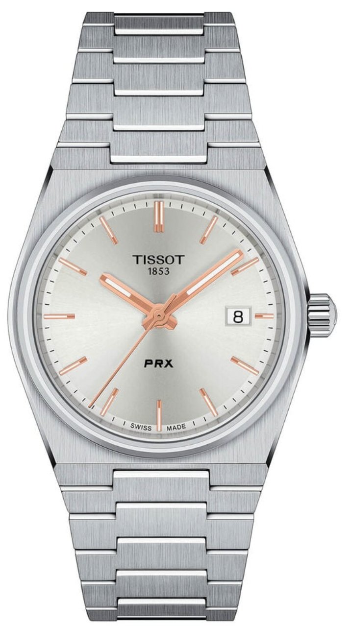 Tissot Damenuhr PRX WEISS &amp; ROSENQUARZ T137.210.11.031.00