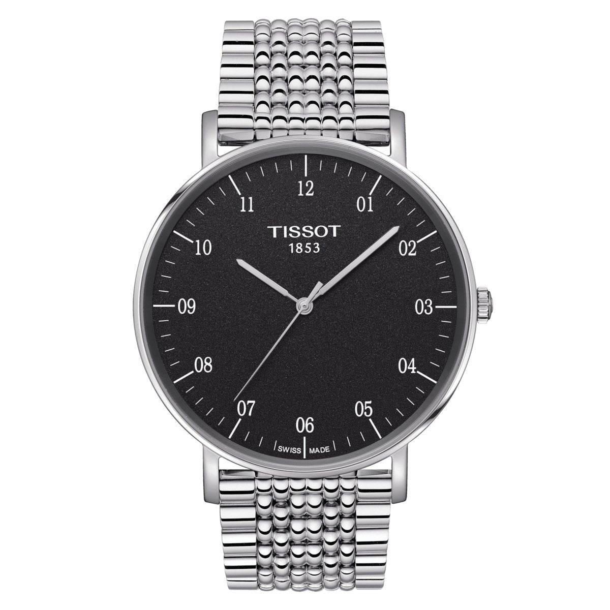 Tissot Men's Watch Everytime 42mm  Black Silver T1096101107700