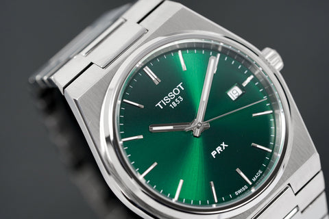 Orologio Tissot Prx da uomo verde T1374101109100