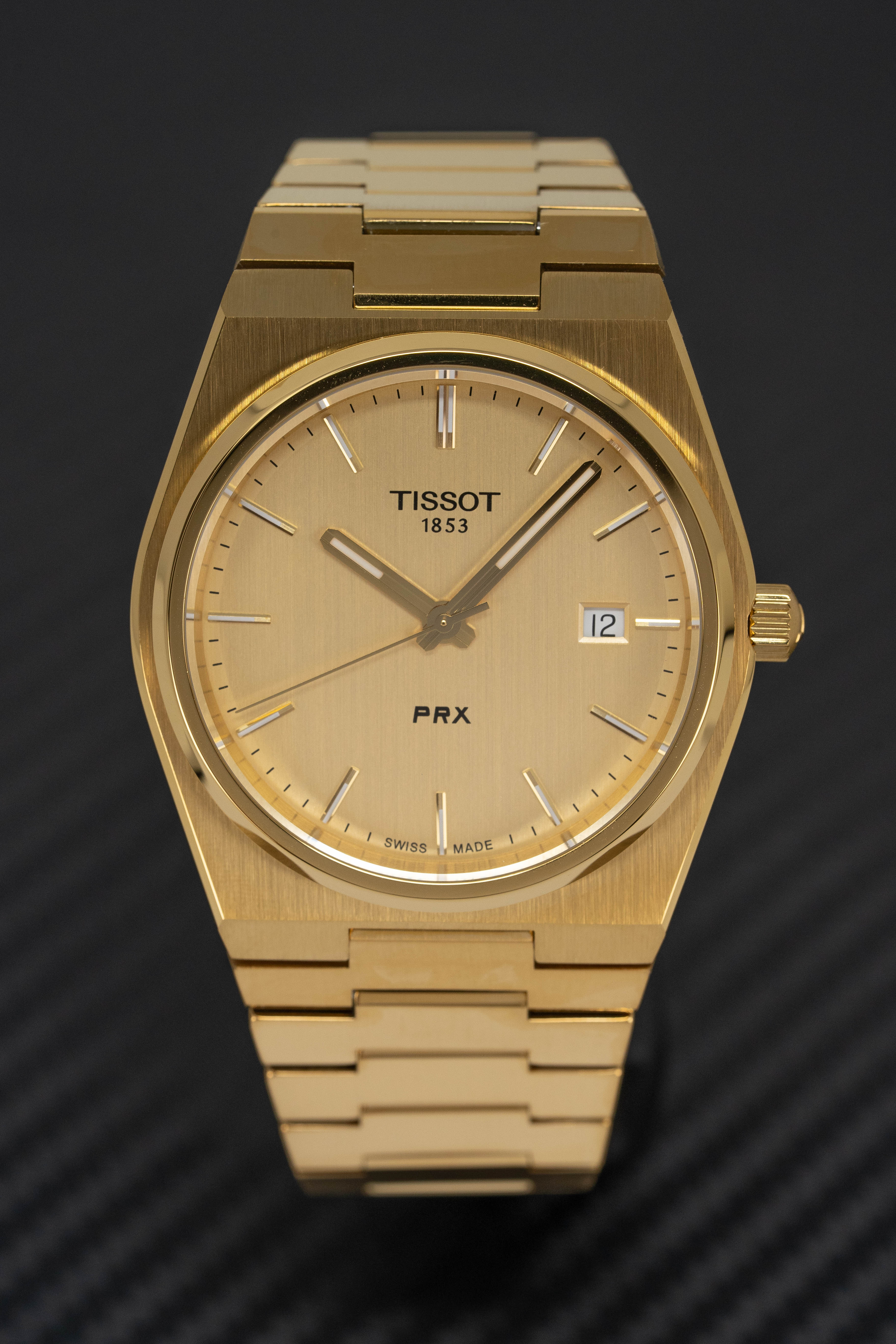 Tissot Prx Men's Gold Watch T1374103302100